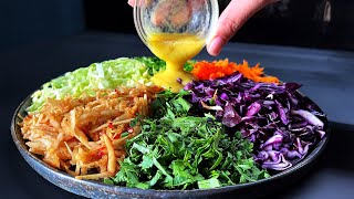 Schnell und gesund abnehmen: ein gesundes Salatrezept in 10 Minuten.