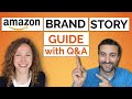 Amazon brand story feature guidelines modules examples tips and tricks