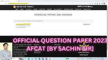 #AFCAT MODEL QUESTION PAPER – 1 | MATHS BY SACHIN SIR || MOST IMPORTANT FOR AFCAT 2023