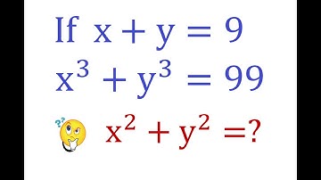 Sum of Squares of the Solution to Nonlinear Equations? | Quadratic Equation | Cubic Equation
