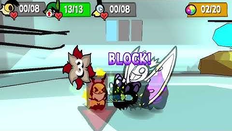 Bug Fables: Throwing Pebbles at False Monarch until he stops healing