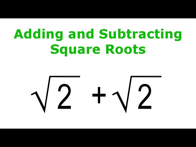 Special Cases in Adding Square Roots