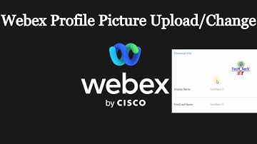 Upload Profile Picture on Webex Meeting Account | Change/Update profile Picture