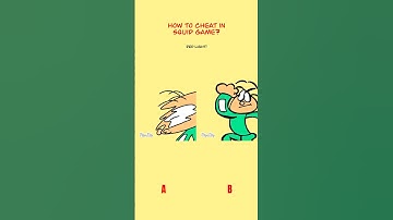 How to CHEAT in SQUID GAME? 🤔 A vs. B (Animation Meme) #shorts