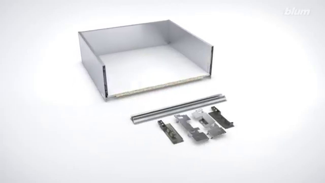 Montaż wysokiej szuflady wewnętrznej LEGRABOX Blum z elementem