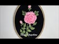 Как просто вышить пышную розу своими руками атласными лентами/DIY. Embroidery ribbon.