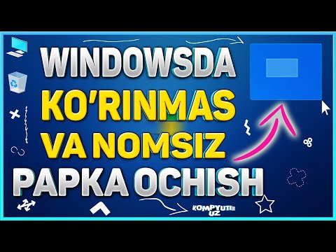 š»KOMPYUTERGA KO’RINMAS PAPKA OCHISH // NOMSIZ PAPKA YARATISH // KOMPYUTER SIRLARI