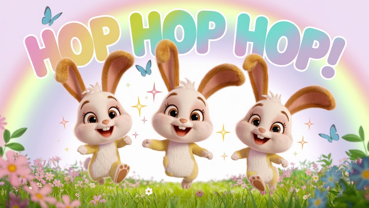 Hop Little Bunnies Hop Hop Hop 🐰 | Fun Bunny Dance Song for Kids ...