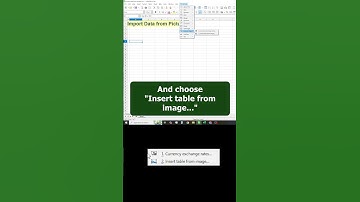 🔥 Import Data from Picture 🖼️ in LibreOffice Calc #shorts