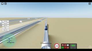 Roblox Hyperloop Simulator Driving XP-1 2016 from Depot to Lancaster *Fail at Quay Valley 26/06/2022