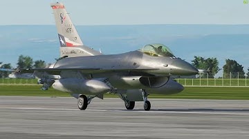 DCS F-16C TrackIR - Quick Start Up & Take off