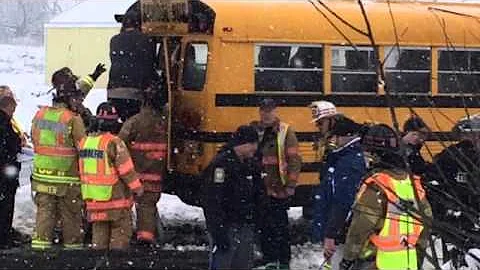 One Killed, Several Injured In School Bus Crash