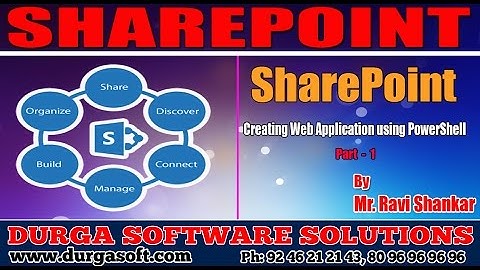Sharepoint Tutorial|| Creating Web Application using PowerShell Part-1 by Ravishankar