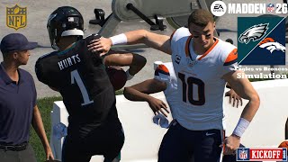 Madden 26 Philadelphia Eagles vs Denver Broncos WEEK 5 Simulation 2025 PS5 Game Play