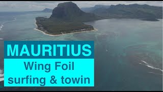 Mauritius Wing Foil surfing &amp; Towin. Zozulya Yuriy.