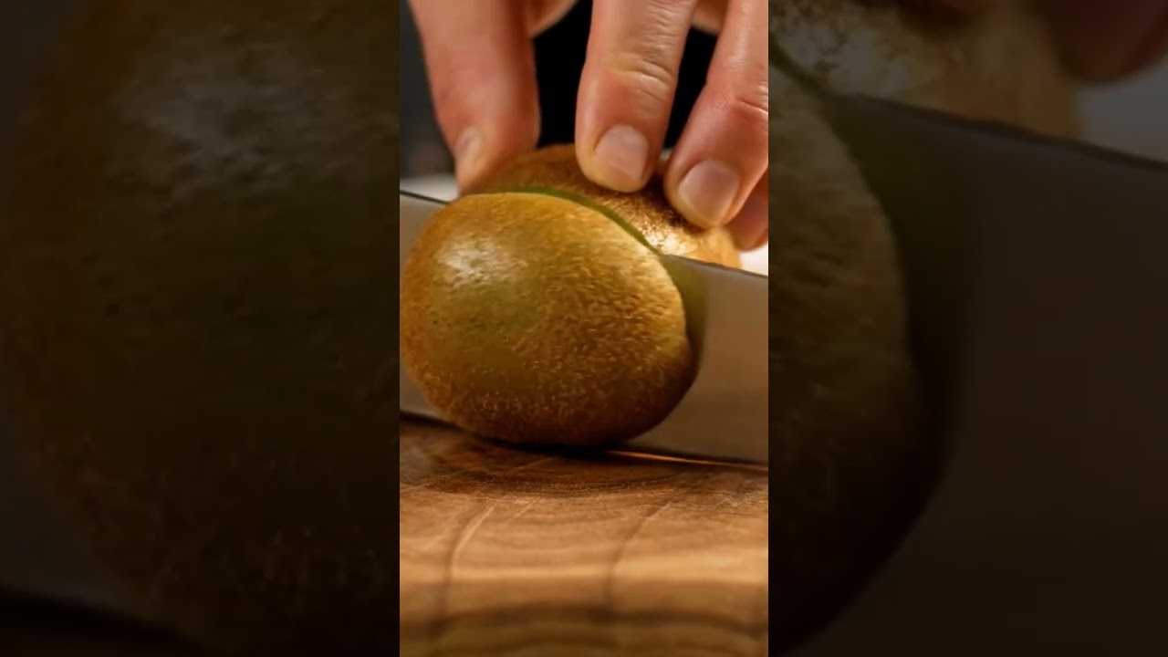 Soothing ASMR Kiwi Cutting - Crisp & Satisfying Fruit Slice Sounds