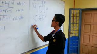 Double Integral for Surface Area