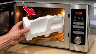 What happens when you heat Styrofoam in a Microwave for 60 seconds? 😱Crazy Results!