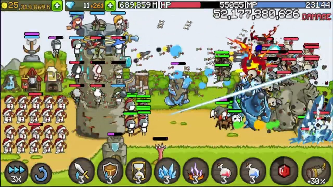 grow castle hell mode 1.04 trillion 성키우기 무한 웨이브 1조 400억