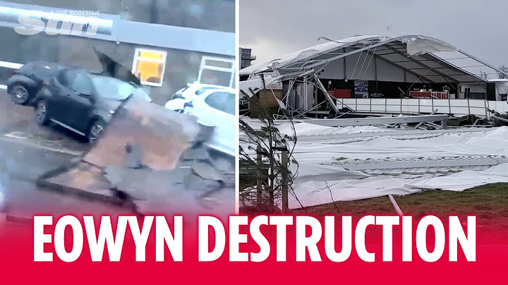 Path of destruction as Storm Eowyn causes CHAOS on Scottish streets