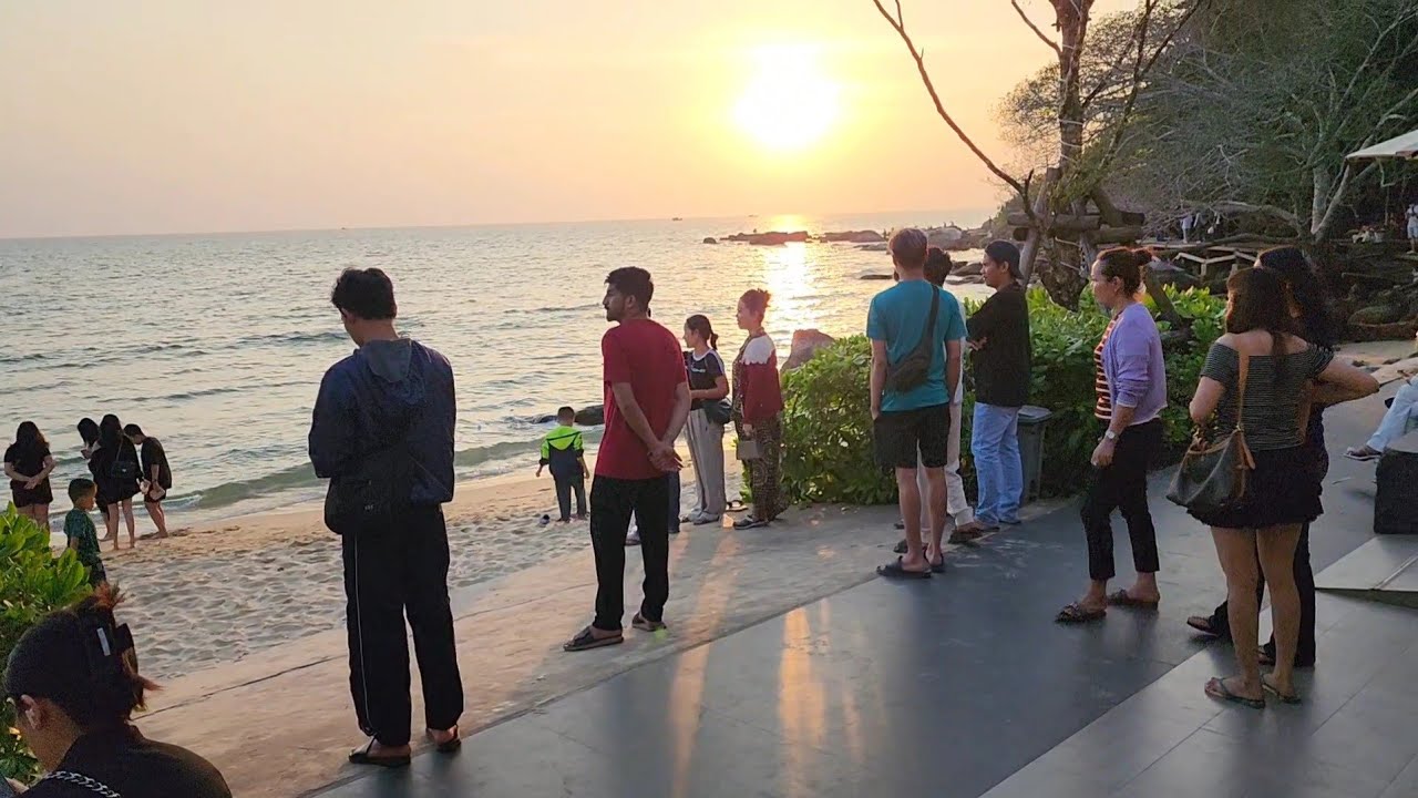 The moment during Golden Sunset at Otres 