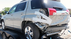 2014 GMC Terrain SLT2 Rear body repair time lapse video after a wreck with before and after pics