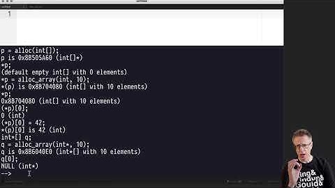 Informatik 2 — Chapter #07 — Video #039 — Interpretation komplexer Typen, NULL-Pointer
