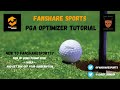 Fanshare sports pga optimizer tutorial