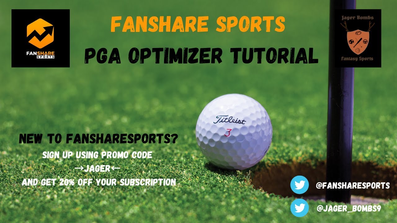 FanShare Sports PGA Optimizer Tutorial