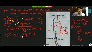 HC VERMA||IMPORTANT QUESTION||LAWS OF MOTION||PHYSICS||CH-5||Q-34||A-PART||IIT-JEE||NEET||PART-15