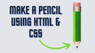How to design a pencil Shape with HTML and CSS (Simple HTML and CSS) | Savvy Programmer