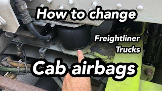 How to change cab airbags on freightliner fld120 and classic trucks