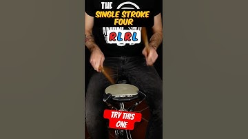 How to Play a Single Stroke Four 🥁 (Quick Drum Rudiments)