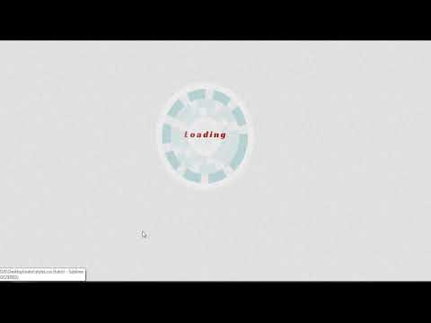 CSS loading animation