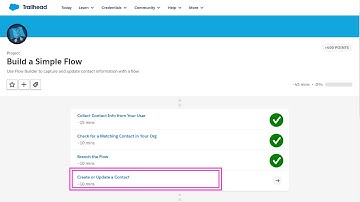Create or Update a Contact || Build a Simple Flow