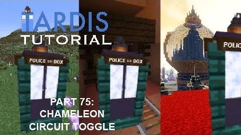 Minecraft 1.19 TARDIS Tutorial Part 75: Chameleon Circuit Toggle