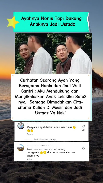 meskipun nonis ayah beri dukungan untuk anaknya yg ingin jadi ustadz #viralshorts #trendingshorts