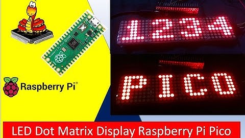 (Demo) Scrolling Text on MAX7219 LED Dot Matrix Display with Raspberry Pi Pico