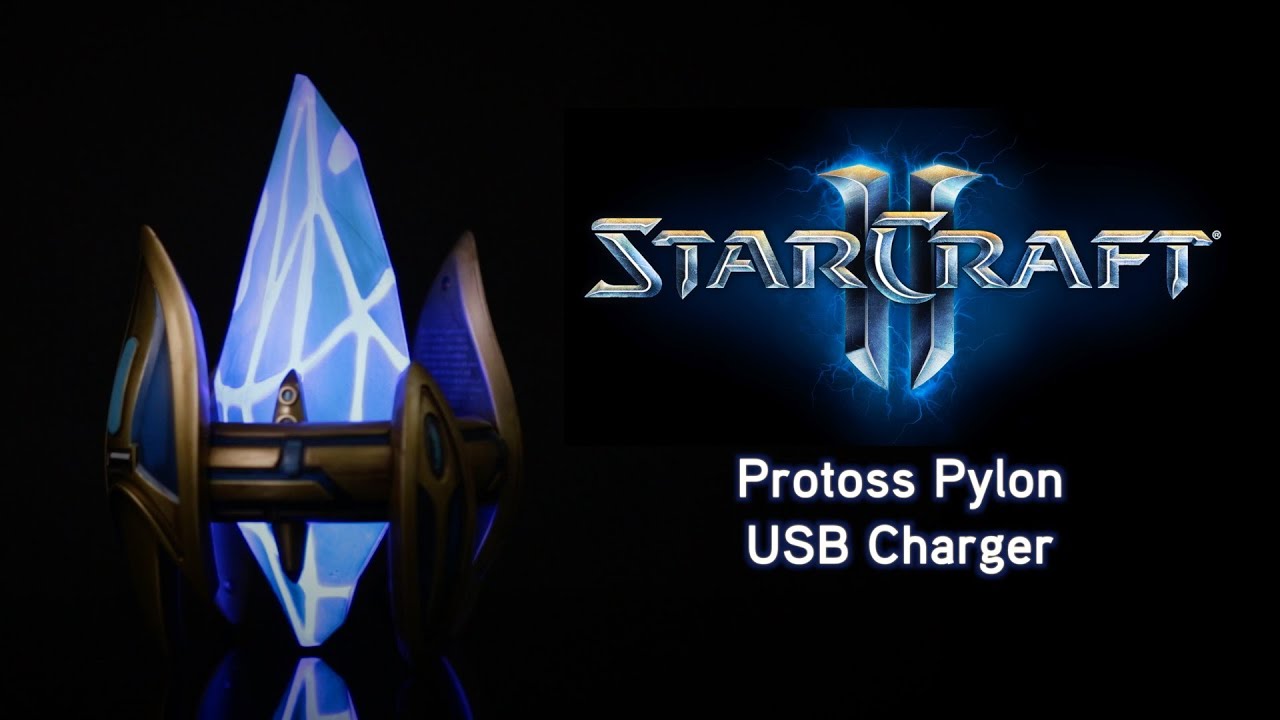 StarCraft Protoss Pylon USB Charger from ThinkGeek YouTube