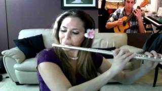 Im Yours (Jason Mraz) Ukulele and Flute Collab ft. Elizabeth Vélez Urie