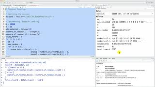Thompson sampling in R step 2 video 169 machine learning