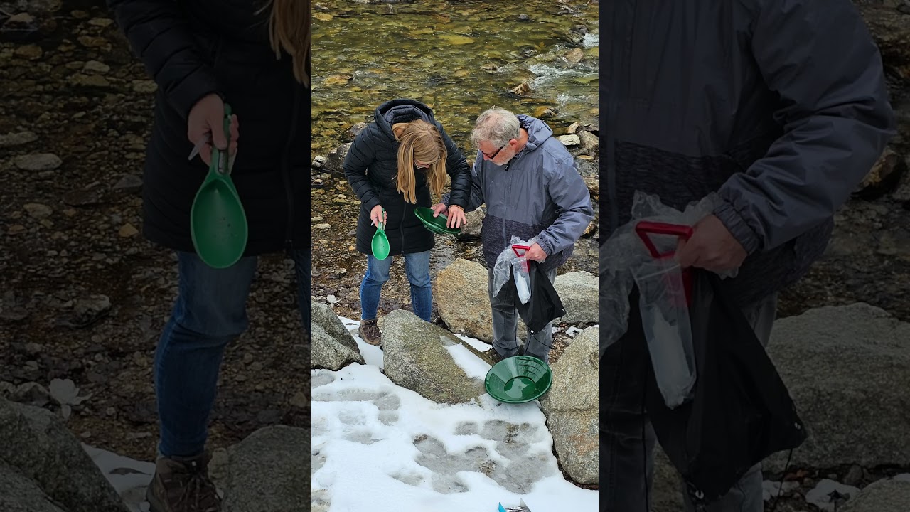 First attempt at gold panning near a ghost town 