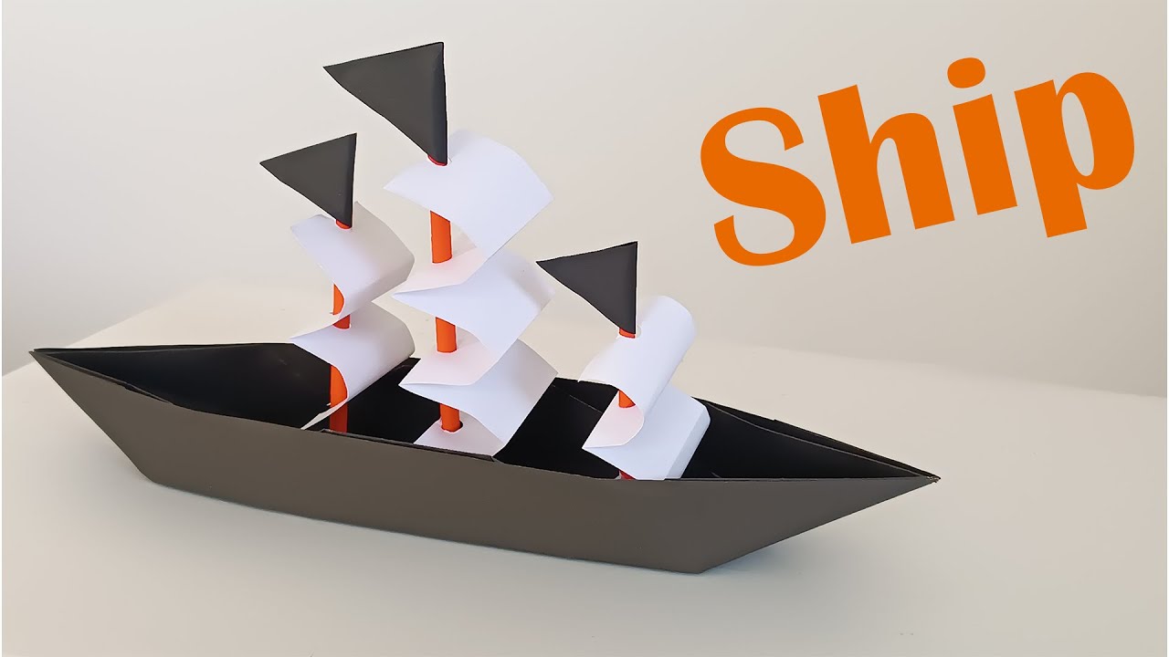 How to make paper Ship craft | Golpari