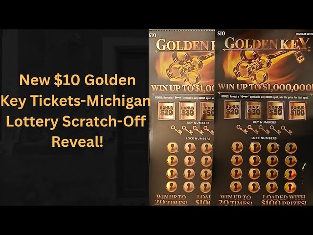 New $10 Golden Key Tickets-Michigan Lottery Scratch-Off Reveal