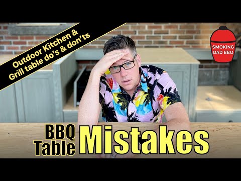 Video: Grill table & outdoor kitchen MISTAKES! +Sneak peak of my new grill studio space (do's & don'ts)