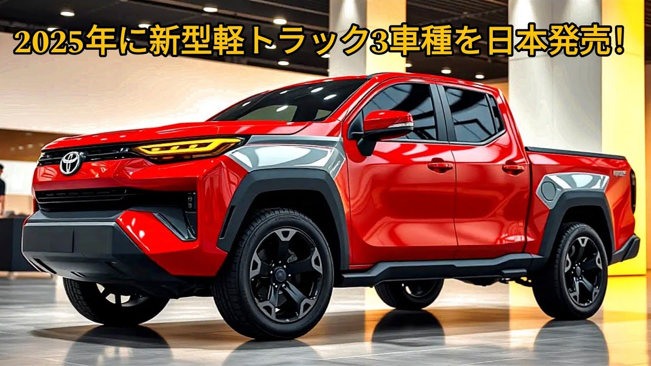 Three new light truck models will be released in Japan in 2025