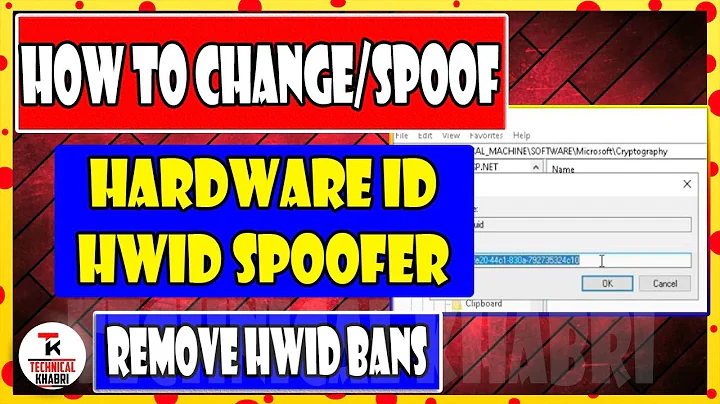Change your Computer HWID (PC Hardware ID) Manually and Free - HWID Spoofer