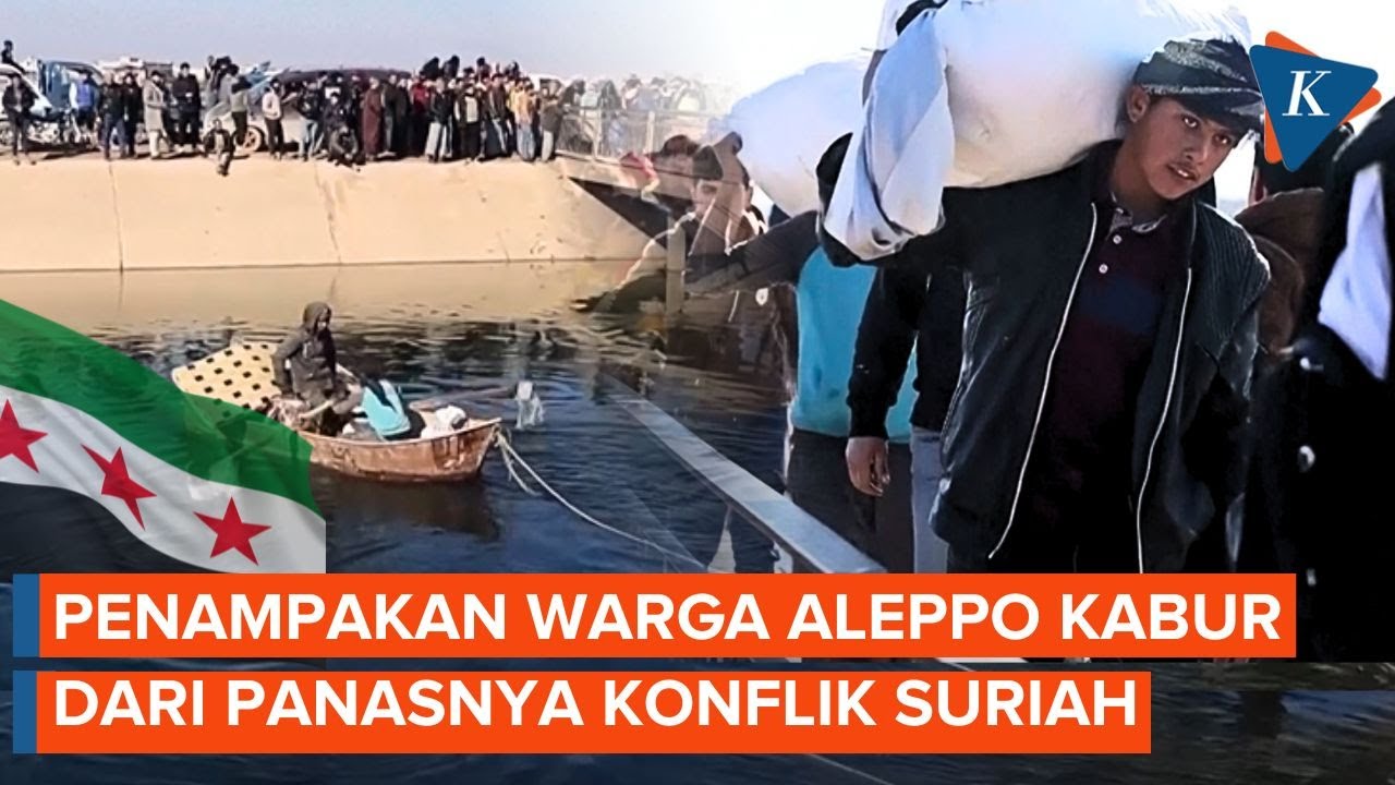 Suriah Membara, Penampakan Warga Aleppo Melarikan Diri