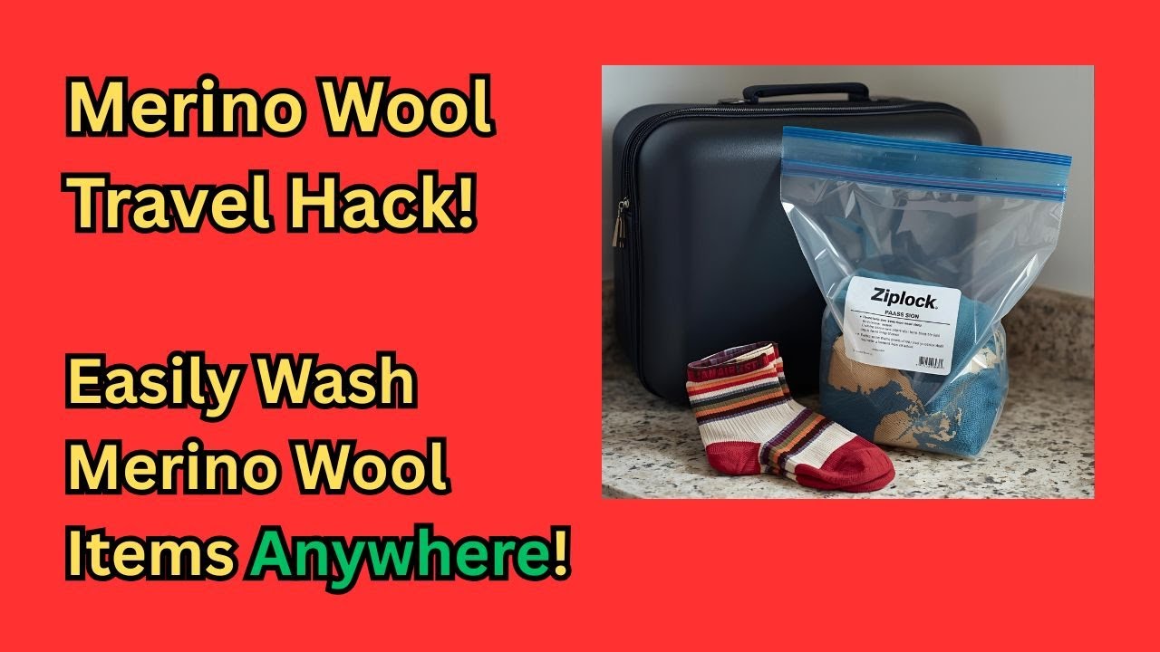 Merino Wool Hack—Wash Items Anywhere In A Zip-Close Bag!
