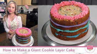How to Make a Giant Cookie Layer Cake by Christina Cakes It 691 views 2 years ago 7 minutes, 33 seconds
